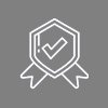 Checkmark on badge icon